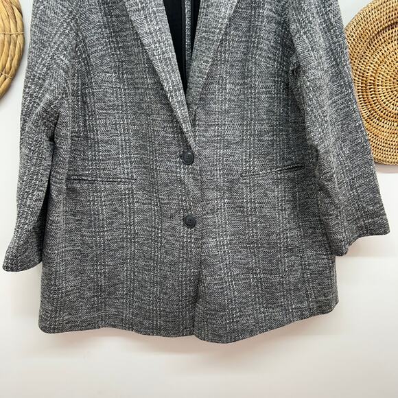 Torrid Gray Collared Blazer Jacket Plus Size 3X Professional Business Workwear - Picture 5 of 7